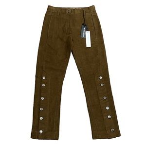 NWT ANN DEMEULEMEESTER Brown Trousers size 34